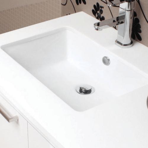 ADP Link under counter basin in gloss white
