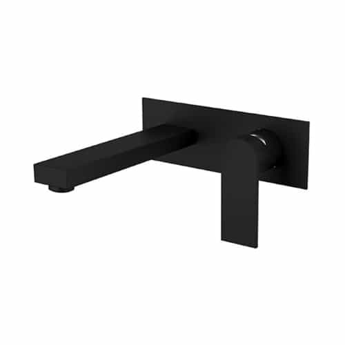 Azzurra: 03 Series - Wall Basin Set Matt Black