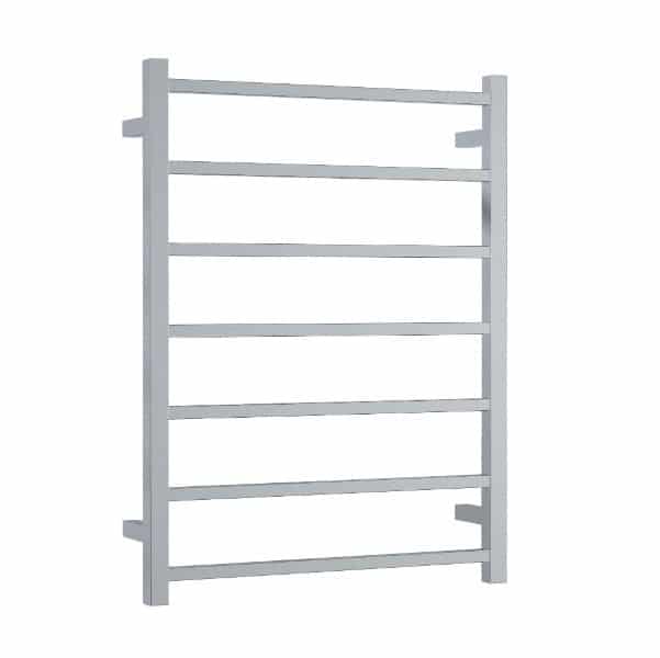 Thermorail SS Range -Straight Square 7 Bar Heated Towel Rail; Watts 83